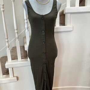 Nwt. Heart &Hips  ribbed cotton tank dress